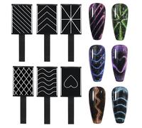 Juego de varillas magnéticas, magnética para esmalte de uñas de gel, barras de imanes portátiles, herramientas de diseño de uñas para principiantes, manicuristas y mujeres