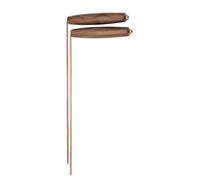 Juego de varillas pequeñas para radiestesia con mango ergonómico de madera para detección de agua y espíritus, comunicación paranormal, herramienta de radiestesia