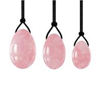 Juego de varita de masaje de bola de Jade de huevo Yoni de cuarzo rosa, piedra natural para mujer, ejercicio de Kegel, bola de masaje de apriete de huevo de Jade, tipo 3