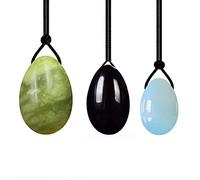 Juego de varita de masaje de huevos Yoni de jade natural, 4 unidades, para mujer Kegel ejercitador Yoni, 3 piezas 03