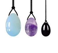Juego de varita de masaje de huevos Yoni de jade natural, 4 unidades, para mujer Kegel ejercitador Yoni, 3 piezas 04