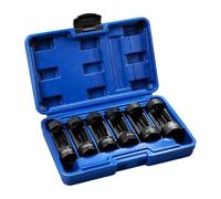 Juego de Vasos 12 Puntas 6 Piezas 1/2 Pulgada Métrico 16mm-24mm Herramienta | Extractor para Amortiguadores para reparación de motor de coche, bricolaje y