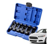 Juego de Vasos 12 Puntas 6 piezas, 12 puntas, 1/2 pulgada, 16-24 mm métrico | Extractor para Amortiguadores Reparación de coches, mecánica, bricolaje, taller y
