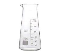 Juego de vasos cónicos de vidrio de borosilicato - 125 ml, 250 ml, 500 ml - Vasos graduados Erlenmeyer resistentes al calor 1 unidad(125ml)