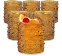 Juego de vasos de bebidas con cuentas de Kate Aspen de 6-10 oz de cristalera