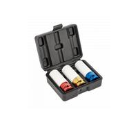 Juego de vasos de impacto para llantas de aluminio hogert, 3 piezas 1/