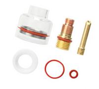 Juego de vasos de vidrio de soldadura TIG de alta calidad con marco de metal para una mejor gestión del calor, modelos WP, juego de tazas de soldadura de metal de vidrio