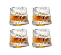Juego de vasos de whisky de cristal giratorio, vasos Wisky con fondo esférico para degustación, vaso sin tallo de alta calidad, 4 vasos de cristal especiales para ron, ginebra, amargo y licores