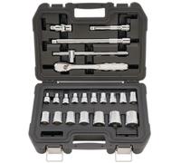 Juego de vasos DeWalt de 22 piezas con trinquete de 1/2" DWMT19241-1