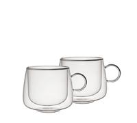 VILLEROY & BOCH Juego de vasos de café de 2 piezas ARTESANO H&C transparente