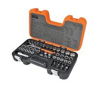 Set de llaves de vasos pasantes con carraca de cabeza flexible/adaptadores BAHCO S530T (53 piezas)