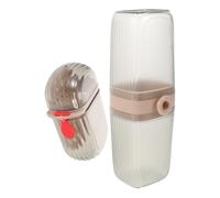 Juego de Vasos Portacepillos de Dientes 1 Set Pp Pet | Accesorio de Baño, Solución Integrada Ligera y Portátil, Compatible Cepillos Variados para Viajes y Negocios