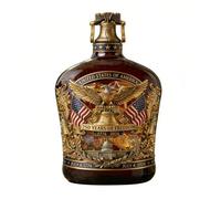 Juego de vasos y decantador de whisky conmemorativos de 250 años de Estados Unidos, botella de licor de vidrio patriótico para hogar, club o fiesta, regalo Juego de botellas de licor de vidrio de