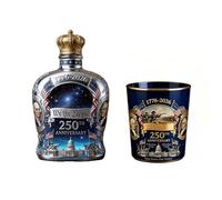 Juego de vasos y decantador de whisky conmemorativos de 250 años de Estados Unidos, botella de licor de vidrio patriótico para hogar, club o fiesta, regalo Juego de botellas de licor de vidrio de