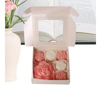 Juego de velas de aromaterapia - Velas para mujer, aromáticas de rosas | Paquete de colección de regalos de memoria de flores botánicas, exhibición de fragancia de soja artesanal ideal para