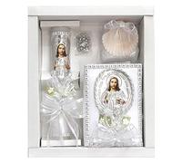 Juego de velas de bautismo de Jesús con nuevo testamento español