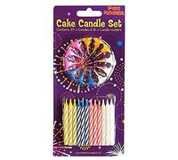 Juego de velas para tarta de cumpleaños, 24 unidades