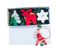 Juego de velas perfumadas para aromaterapia festiva, creación elegante con combustión de larga duración y mezcla de cera de soja natural (B, 22 x 9 x 6 cm)