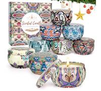 Juego de velas perfumadas para mujer, 9pcs cera de soja velas de aromaterapia, regalos de mujeres, set de regalo pequeño, velas perfumadas para el día de la madre, Navidad