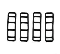 Juego de vendas elásticas de silicona para bicicleta, 4 piezas, lámpara, herramienta y soporte de accesorios para montaña, carretera, plegables y bicicletas eléctricas, se adapta a la mayoría de
