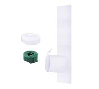 Juego de ventilación de ventana para aire acondicionado móvil, diseño de longitud ajustable para suministros del hogar y la oficina, uso de paño de sellado de poliéster