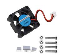 Juego de ventilador de refrigeración de CPU sin escobillas CC 5 V CC con 4 tornillos y 3 radiadores compatibles con Raspberry Pi/A/B/B 2/3