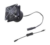 Juego de ventiladores de ventilación ABS de 8 cm compuesto por conducto de ventilador e interruptores, ideal para soldar impresión 3D y cabinas de pulverización de escape de aire