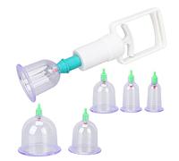 Juego de Ventosas, 6 Tazas, Juego Profesional de Terapia de Ventosas Chinas con Ventosas de Vacío para Masaje Corporal, Alivio del Dolor, Terapia Física, Kit de Masaje con Ventosas, Kit de Ventosas