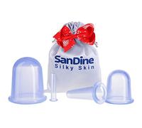 Juego de ventosas - Copa de Masaje anticelulítico - Reductor de Doble mentón - Sistema de ventosas faciales - Copas de Masaje de Silicona - Coppeting para Kit de Celulitis - Sandine