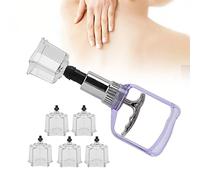 Juego de ventosas Juegos de terapia de ventosas de acupuntura chinos profesionales, herramienta de ventosas de succión al vacío para aliviar el dolor de espalda, cuello y piernas Bomba magnética al va