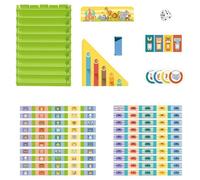 Juego de Verificación Numérica - Juego Matemático Numérico y Set de Damas con Animales - Juguetes Educativos De Estrategia para Entretenimiento En Casa Escuela Colegio Niños Niñas