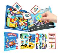 Juego de vestir - 8,27 pulgadas | Material de papel - Juguetes magnéticos portátiles de actividad para niños en edad preescolar Aprendizaje Viajar Inicio Juegos escolares de cumpleaños familiar