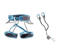 Juego de vía ferrata Ocún Via Ferrata Twist Tech Eco Captur Lite Swivel Set Talla: XS-M / Color: gris/azul