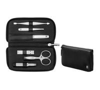 Juego de viaje Zwilling Twinox - negro, estuche de cuero, 6 piezas - negro