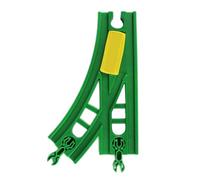 Juego de vías de Tren de Juguete, 1 Pieza de vía de Interruptor, Tren de Madera, Plataforma giratoria, Accesorio de estación de ferrocarril, vías de Interruptor Curvo, expansión para Juguete (B) -