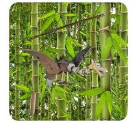 Juego de viento bambú Coco Madera Hecha a mano decorativa Relajación Jardín timbre Dragón