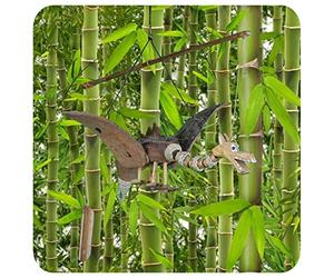 Juego de viento bambú Coco Madera Hecha a mano decorativa Relajación Jardín timbre Dragón