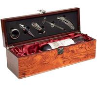 Juego de Vino de Regalo con 1 Botella de Vino Rosado Cosecha 2016 Los Vascos Rosé Cabernet Sauvignon - En Caja de Vino con Juego de Sommelier