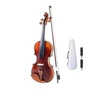 Juego De Violín 4/4 De Madera De Abeto Hecho A Mano Con Estuche Rígido De Fibra De Vidrio Para Violín Arco De Madera De Brasil