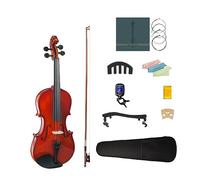 Juego De Violín Acústico, Tamaño 4/4-1/8, Cuerpo De Tilo, Accesorios De Madera Maciza Negra Con Estuche De Violín, Cuerdas Mudas Para Reposabrazos (Color : 1-4)