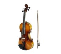 Juego De Violín Eléctrico Acústico De Tamaño Completo 4/4, Tablero Frontal De Abeto De Madera Maciza Con Juegos De Accesorios De Violín De Madera