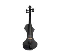 Juego De Violín Eléctrico Negro 4/4 Con Estuche De Violín Con Arco Afinador De Cuerdas Bolsa Protectora De Puente De Arce