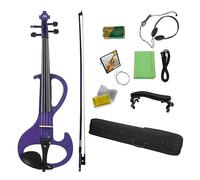 Juego De Violín Electrónico 4/4 Para Adultos Principiantes Para Tocar Instrumentos De Cuerda Opcionales Violín Electrónico (Color : Purple)