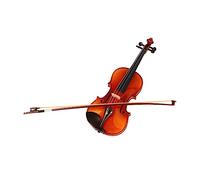 Juego de Violín para Principiantes, Violín Hecho a Mano, Juego de Retro, Kit de con Patrón de Tigre, Panel de Abeto con Acabado de Alto Brillo para