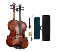 Juego De Violín Profesional Hecho A Mano 4/4 Violín De Arce Flameado Con Parte Posterior De Abeto De Madera Con Estuche (Color : 02)