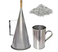 Juego de viscosímetro de embudo portátil, kit de prueba de lodo viscosímetro, con taza medidora, para fluidos de perforación de lodo y petróleo, ampliamente utilizado en la detección de viscosidad de