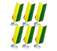 Juego De Volante: Lanzadera De Competición De Cabeza Plana, Juguete De Ejercicio De 6 Piezas, Juego De Habilidad Para Pies Atléticos | Diseño Ligero Con Plumas, Patio Trasero, Parque, Césped, Deporte,