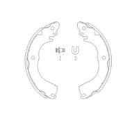 Juego de Zapatas de Freno para Mitsubishi Mirage/Space Star Hatchback A0 _ A