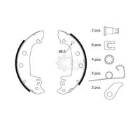 Juego De Zapatas De Freno Para Peugeot 204 304 _04M_ _04C_ Citroën C15 VD-