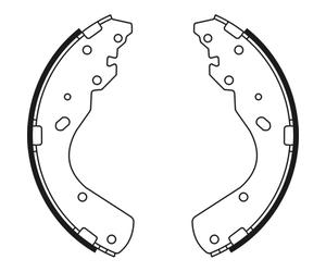 Juego de zapatas de frenos ABE C03044ABE